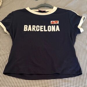 Edikted Navy Blue Barcelona Tee